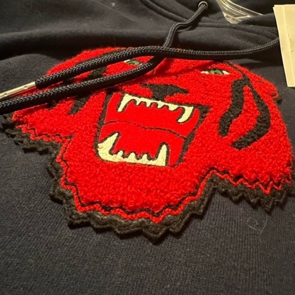 Sandro Tiger Sweatshirt Marine Pullover Hooded Pullover Brand New w Tag Hoodie - Picture 4 of 5